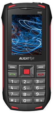 Aligator R40 eXtremo, odolný tlačidlový telefón, vodoodolný, vodotesný, prachuvzdorný, odolný proti nárazu, krytie IP68
