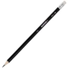 KORES Ceruzka grafitová trojhranná HB čierna s bielou gumou 