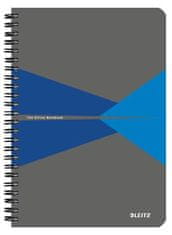 LEITZ Blok "Office", šedo-modrá, A5, linajkový, 90 listov, laminovaný povrch 44590035