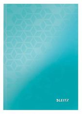 LEITZ Záznamová kniha "Wow", ľadovo modrá, A5, štvorčeková, 80 listov, tvrdá obálka