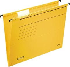 LEITZ Závesné dosky "ALPHA " typu V, žltá, A4, kartón 19850115