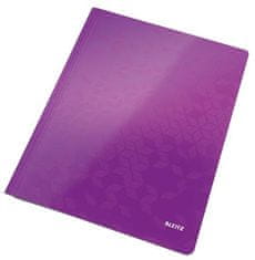 LEITZ Dosky s rýchloviazačom "WOW", purpurová, lesklé, polaminovaný kartón, A4 30010062