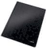 LEITZ Dosky s rýchloviazačom "Wow", čierna, A4, laminovaný kartón 30010095