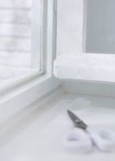 Tesa Tesamoll gumové samolepiace tesnenie s profilom P na okná, tesniaca páska, izolácia pred prievanom, na medzery do 15 mm, 6 m - hnedé