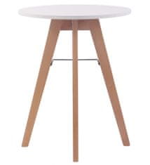 BHM Germany Jedálenský stôl Alter, 60 cm, prírodné drevo / biela