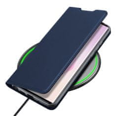 Dux Ducis Skin Pro knižkové kožené puzdro na Samsung Galaxy Note 20, modré