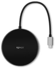 EPICO Wireless Charging Hub, čierny 9915111900044