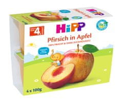 HiPP BIO Jablká s broskyňami - 6x (4x100g)