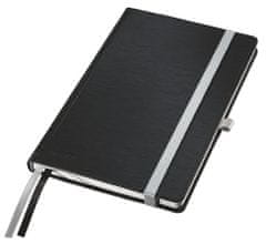 LEITZ Zápisník "Style", saténovo čierna, štvorčekový, A5, 80 listov, 44860094