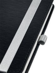 LEITZ Zápisník "Style", saténovo čierna, linajkový, A5, 80 listov 44850094