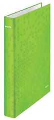 LEITZ Krúžkový zakladač "Wow", zelená, lesklý, 2 krúžky, 40 mm, A4, kartón, 466754