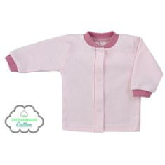 KOALA Dojčenský kabátik z organickej bavlny Lesné Priateľ ružový - 68 (4-6m)