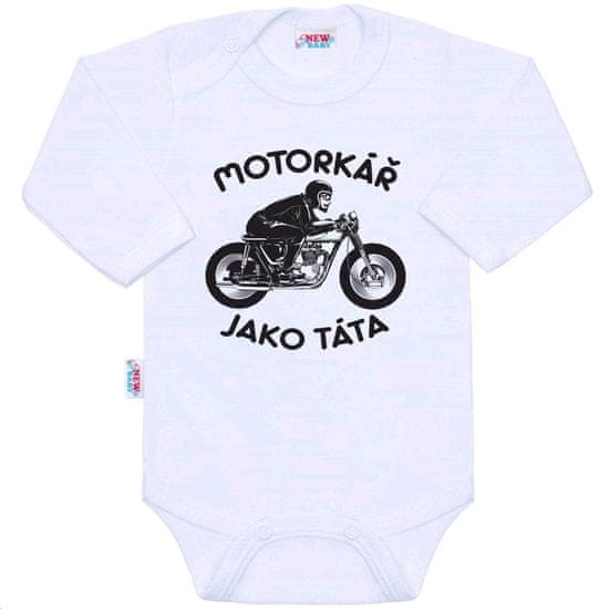 NEW BABY Body s potlačou Motorbike Daddy