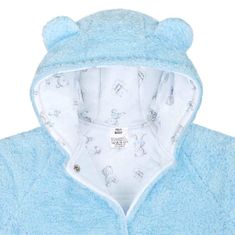 NEW BABY Zimný kabátik Nice Bear modrý - 62 (3-6m)