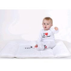 NEW BABY Dojčenské froté ponožky biele I Love Mum and Dad - 56 (0-3m)