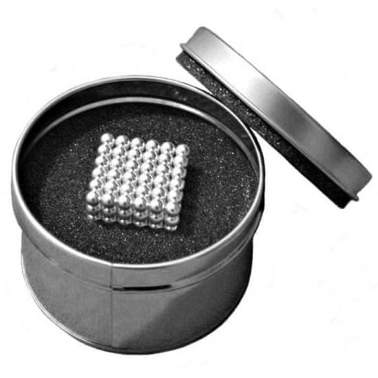 commshop Neocube - strieborné magnetické guličky v darčekovej krabičke