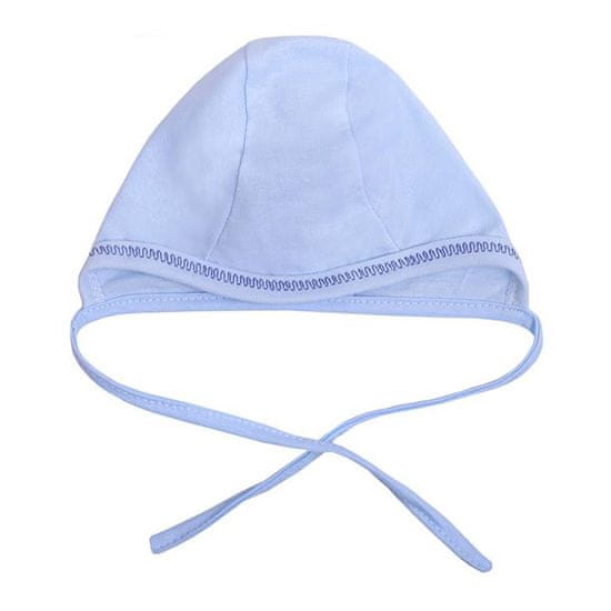 NEW BABY Dojčenská čiapočka modrá - 56 (0-3m)