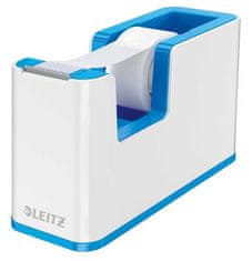 LEITZ Odvíjač lepiacej pásky “Duo”, modrá, stolný, s páskou, 53641036