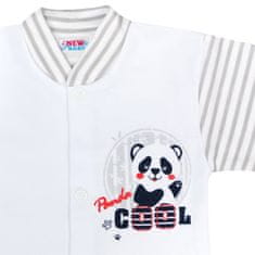 NEW BABY Dojčenský kabátik Panda - 56 (0-3m)