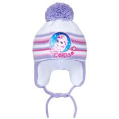 NEW BABY Zimná detská čiapočka Lisa fialová - 104 (3-4r)