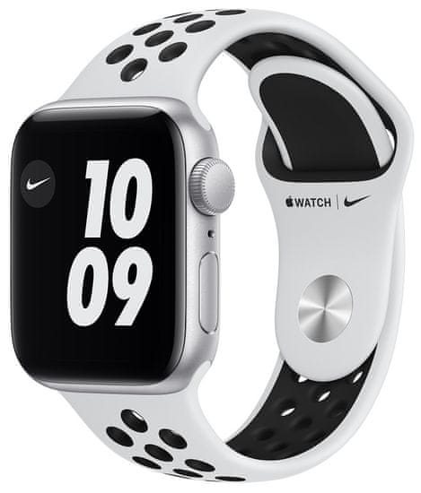Apple Watch Nike SE , 40mm Silver Aluminium Case with Pure Platinum/Black Nike Sport Band (MYYD2HC/A)