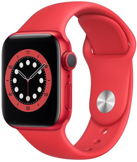 Apple Watch Series 6, 40 mm PRODUCT(RED) Aluminium Case with PRODUCT(RED) Sport Band (M00A3HC/A)