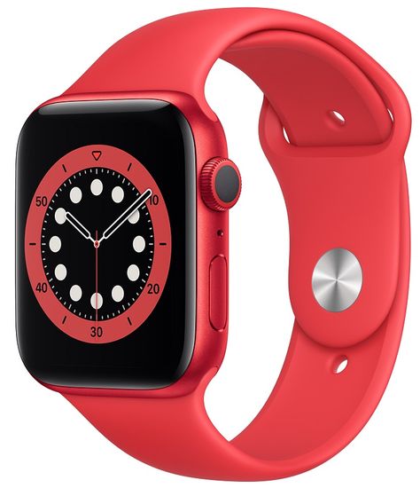 Apple Watch Series 6, 44 mm PRODUCT(RED) Aluminium Case with PRODUCT(RED) Sport Band (M00M3HC/A)