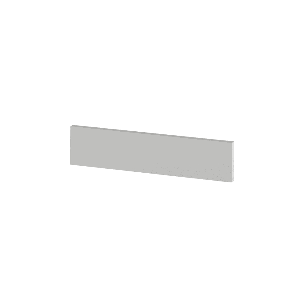 KONDELA Koncový bočný sokel na nízke skrinky, biela, JULIA TYP 91