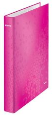 LEITZ Zakladač dvojkrúžkový "Active Wow", ružová, polaminovaný kartón, 40 mm 42410023