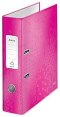 LEITZ Pákový zakladač 180 ° WOW ", ružová, 80 mm, A4, polaminovaný kartón, lesklý 10050023