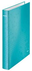 LEITZ Zakladač štvorkrúžkový "Active Wow", ľadovo modrá, polaminovaný kartón, 40 mm 42420051