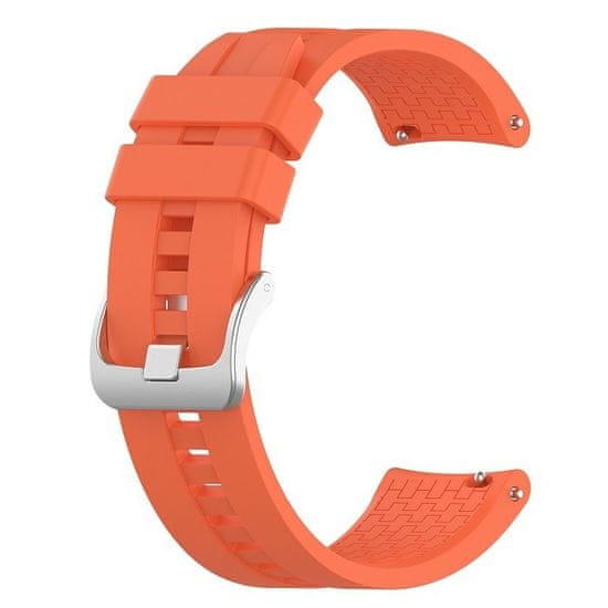 BStrap Silicone Cube remienok na Huawei Watch GT 42mm, orange