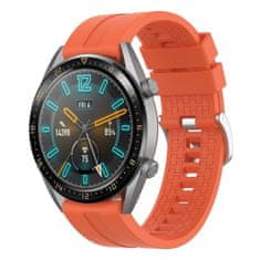 BStrap Silicone Cube remienok na Huawei Watch GT 42mm, orange