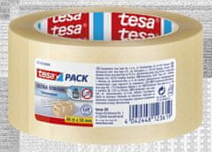 Tesa Tesapack ULTRA STRONG odolná PVC baliaca páska s vysokou pevnosťou na krabice, na balenie ťažkého tovaru, priesvitná, 66m:50mm