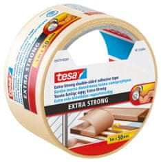 Tesa Extra Strong mimoriadne silná obojstranná kobercová, podlahová páska, aj pre podlahové vykurovanie, 5m x 50mm - biela