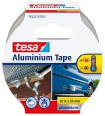 Tesa Hliníková páska opravná, na ochranu, zakrytie a izoláciu kovových povrchov, 10m x 50mm - strieborná