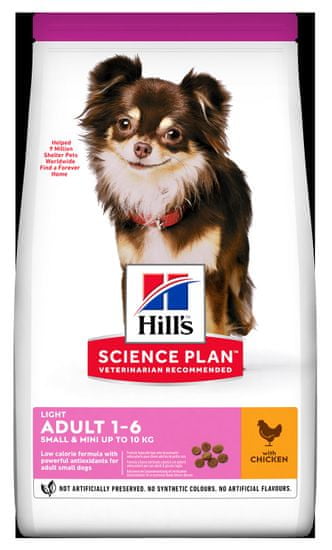 Hill's Science Plan Canine Adult Light Small &Mini Chicken 6 kg