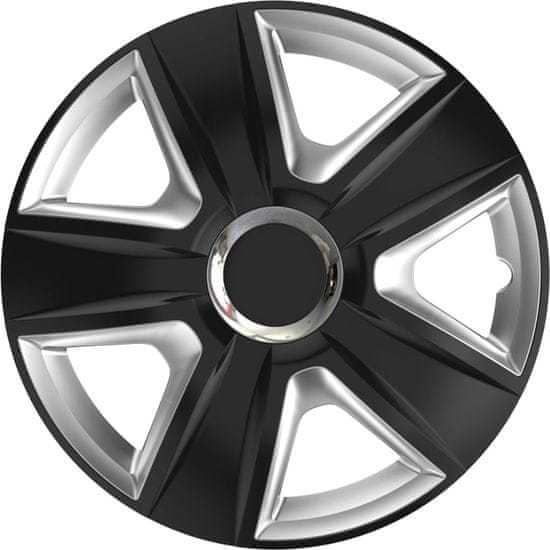 Versaco Puklice Esprit RC Čierna a Strieborná 16" 4ks