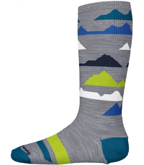 SMARTWOOL detské ponožky K Wintersport Mountain light gray