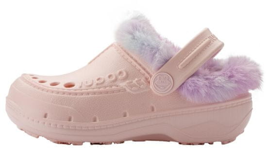 Coqui dievčenské papuče Husky Candy Pink/Rainbow