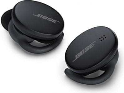 bezdrôtové Bluetooth slúchadlá do uší bose sport earbuds bezpečné a pohodlné uchytenie v ušiach čistý a vyvážený zvuk prémiové meniče aktívny ekvalizér automatické zvyšovanie hĺbok a výšok pri akejkoľvek hlasitosti stayhear tipy do uší IPX4 certifikácia odolné vode a potu handsfree mikrofón touchpad na každom slúchadle Bluetooth s dosahom 9 m nastavenie pomocou mobilnej aplikácie podpora hlasového asistenta nabíjacie puzdro pre ďalších 10 h prevádzky výdrž 5 h 15 minútové rýchlonabíjanie