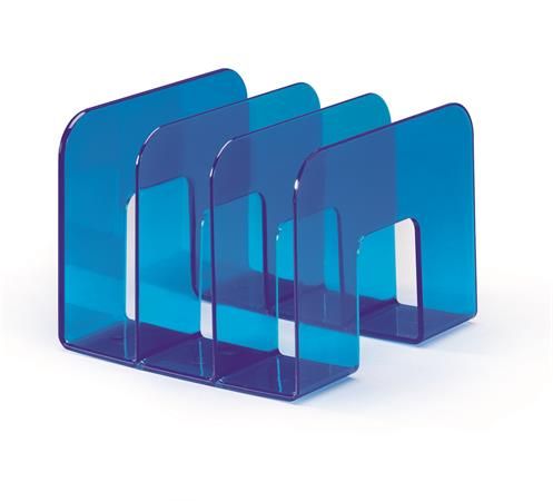 Durable Stojan na katalógy "Trend", transparentná modrá, plast, 1701395540
