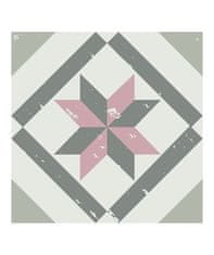 Crearreda Tile Cover Pink 31224 Kachlík, ružovo-šedo-bielej ornamenty