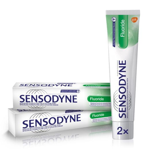 Sensodyne Fluoride zubná pasta 2 x 75 ml