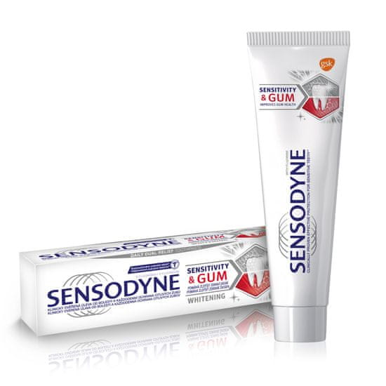 Sensodyne zubná pasta pre citlivé zuby, Sensitivity&Gum Whitening 75 ml