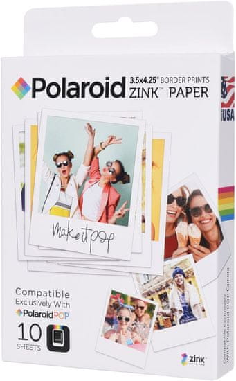 POLAROID Zink 3x4" Media - 10 pack