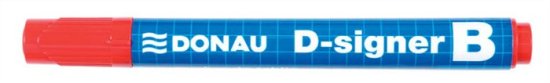 Donau Popisovač na bielu tabuľu "D-signer B", červená, 2-4mm, kužeľový hrot, 7372001-04PL