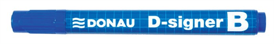 Donau Popisovač na bielu tabuľu "D-signer B", modrá, 2-4mm, kužeľový hrot, 7372001-10PL