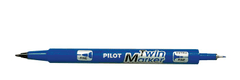 Pilot Permanentný popisovač "Twin", modrá, obojstranný, 0,8/2 mm, SCA-TM-L-BG