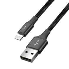BASEUS 4in1 kábel USB - 2x USB-C / Lightning / micro USB 3.5A 1.2m, čierny